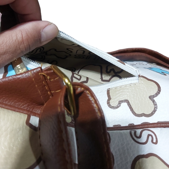 Tous Leather Backpack White/Multicolor  EUC - Picture 15 of 15